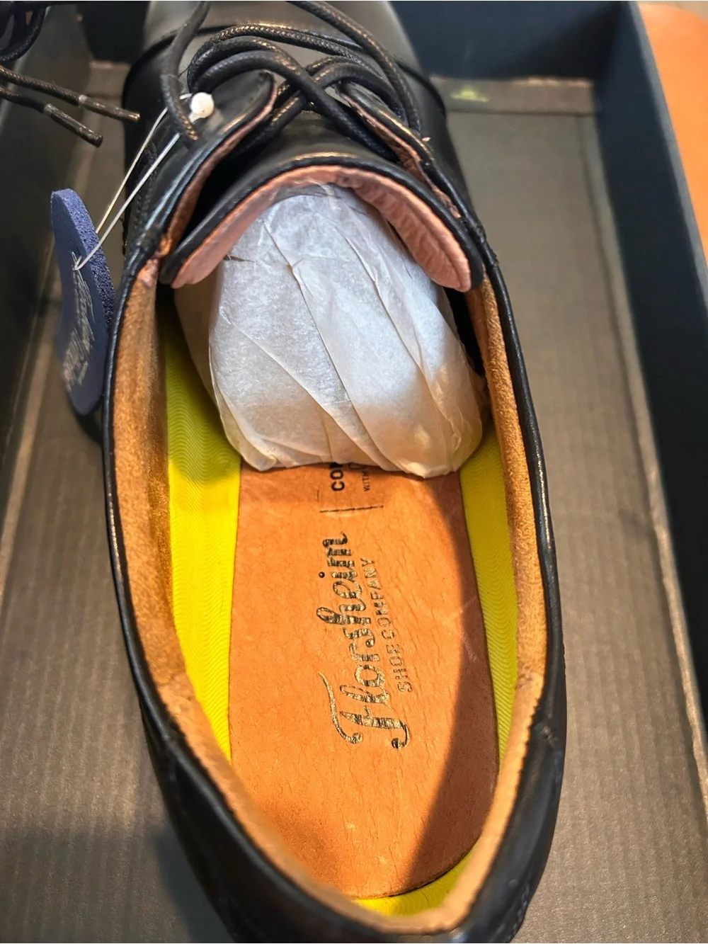 Florsheim Black Cap-Toe Leather Derbys